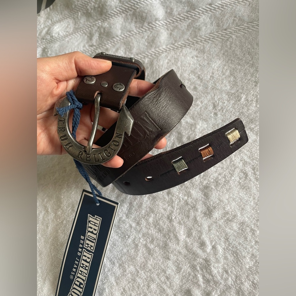 True Religion Brown Leather cowgirl Belt